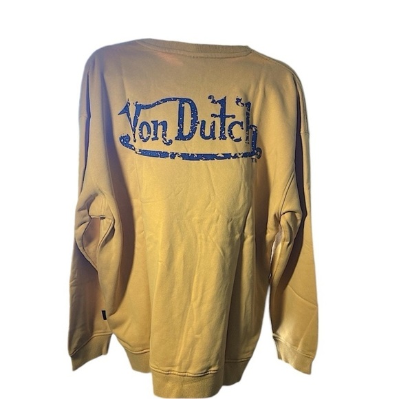 NWT Von Dutch 2xL mustard yellow crewneck - Picture 4 of 10